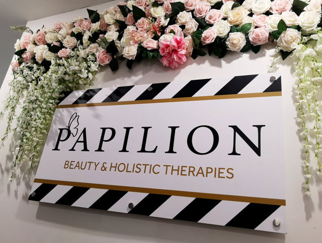 Interior signage for shops and retail
