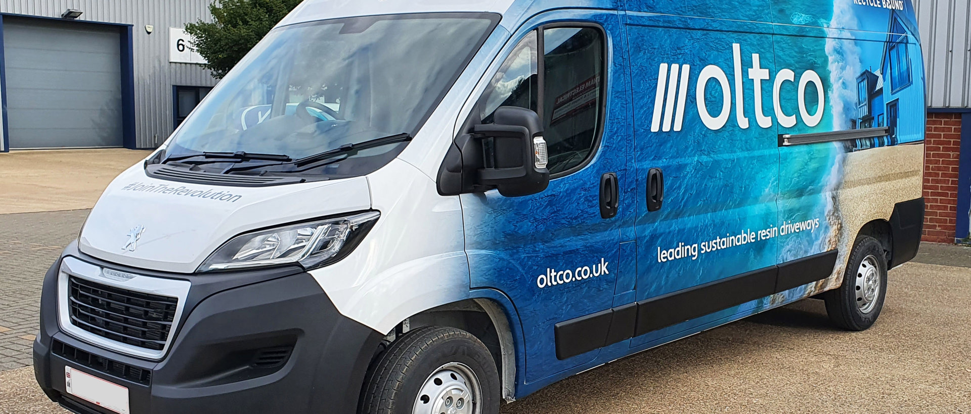 Peugeot Boxer sides wrapped for Oltco Peterborough