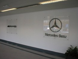Mercedes Acrylic Interior Panel Display Slough