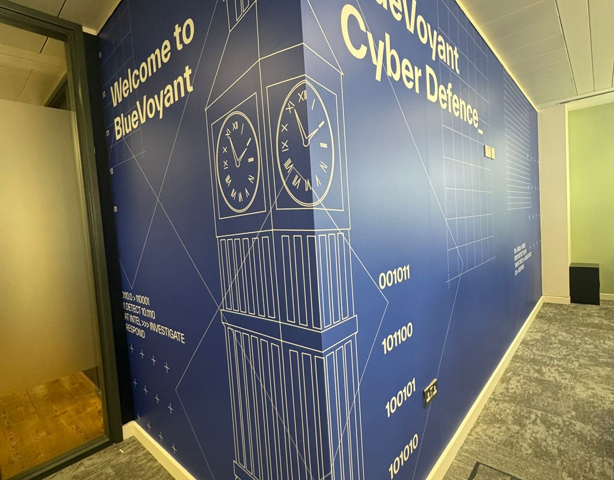 BlueVoyant - Corner Wall Graphics
