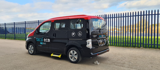 Bespoke Graphics On Electric Taxi Signs Express Coventry