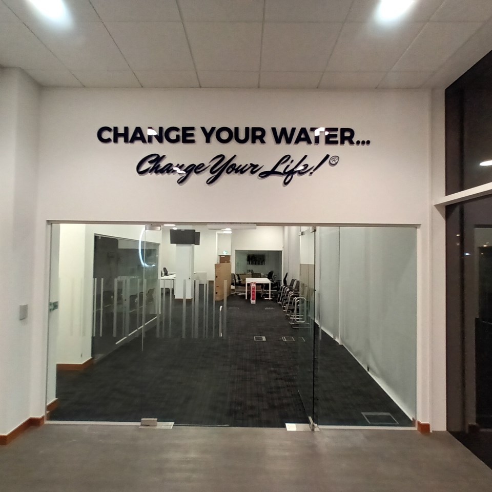 Strapline Sign For Enagic Europe By Signs Express Milton Keynes