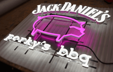 Faux Neon Sign