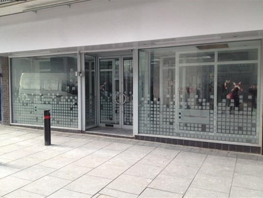 University Of Essex Cut Frosted Window Graphics Basildon