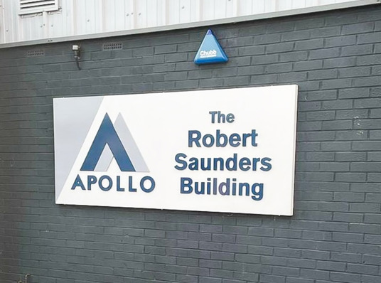 Apollo Signage Rebrand using existing signage