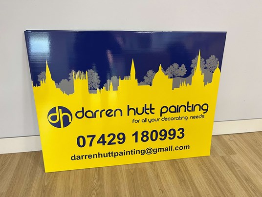 Darren Hutt Painting Site Board Signs Express Oxford
